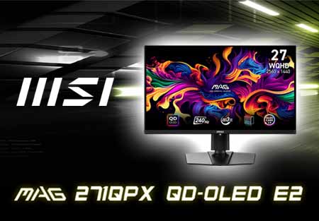 MSI MAG 271QPX QD-OLED E2. Поступление игровых QD-OLED мониторов MSI